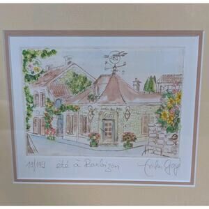 Framed French Art Print Erika Gage "Ete a Barbizon" Signed Numbered 19/149
